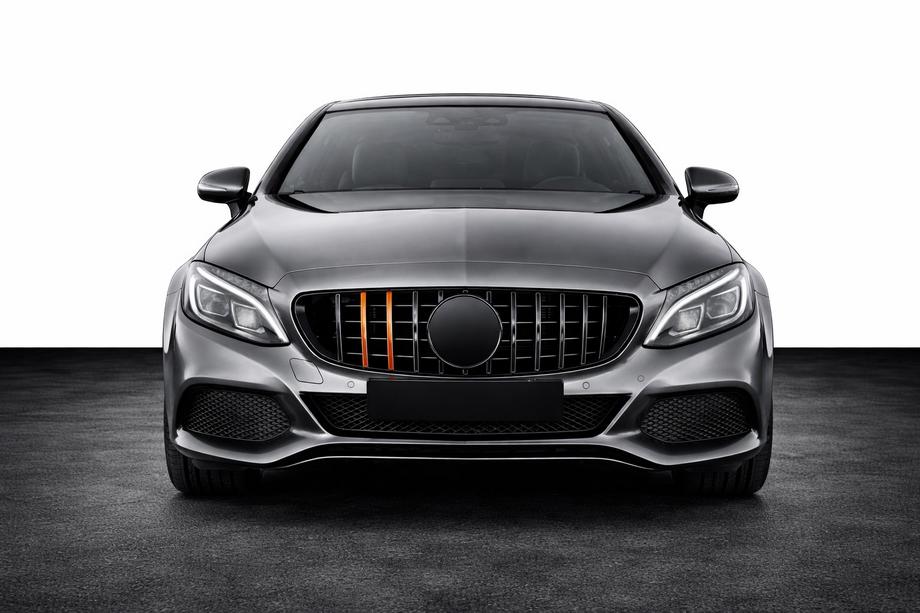 Mercedes C-class W205 2014–2021 Rocket frontgrill (2018+, för Avantgarde/AMG-Line/C43 AMG) Foto 1