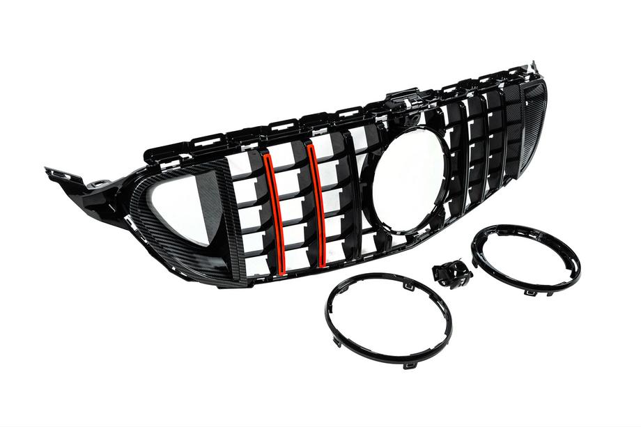 Mercedes C-class W205 2014–2021 Rocket frontgrill (2018+, för Avantgarde/AMG-Line/C43 AMG) Foto 4