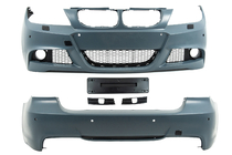 BMW 3-serie E90/E91 2005–2011 M-Sport bodykit (för E90 2008-2011) Enkel avgasanläggning med utblås på båda sidor foto 13