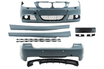 BMW 3-serie E90/E91 2005–2011 M-Sport bodykit (för E90 2008-2011) Enkel avgasanläggning med utblås på båda sidor foto 4
