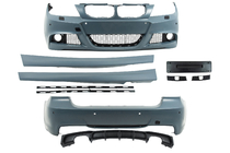 BMW 3-serie E90/E91 2005–2011 M-Sport bodykit (för E90 2008-2011) Enkel avgasanläggning med utblås på båda sidor foto 5