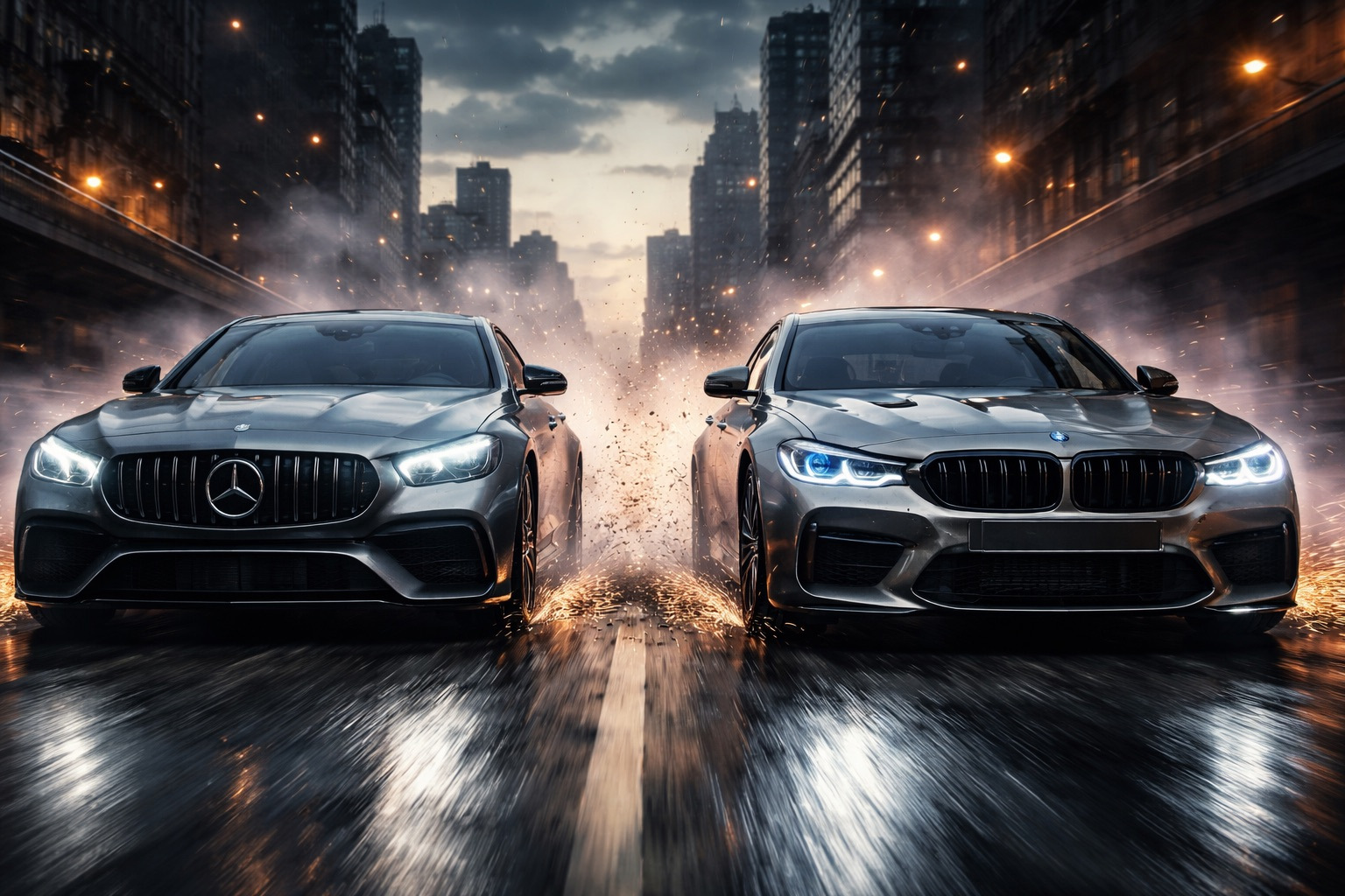 Mercedes eller BMW: titanernas kamp