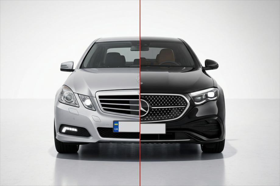 Mercedes E-class W212 2009–2016 Facelift-kit för W214 AMG-Line Image