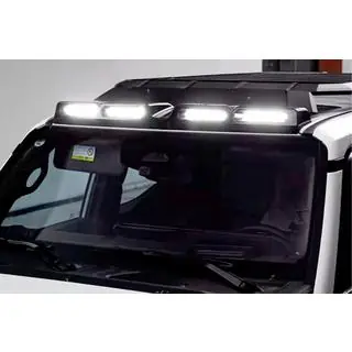 Vindrutevisir med LED (Svart) foto 1