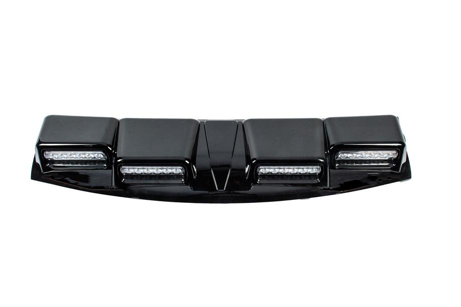 Toyota Land Cruiser Prado 250 2023– Vindrutevisir med LED (Svart) Foto 8