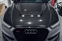 Audi A6 C7 2011–2017 Motorhuv (2014-2017, kolfiber) foto 1