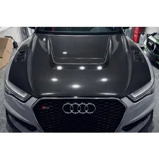 Motorhuv (2014-2017, kolfiber) Audi A6 C7 2011–2017
