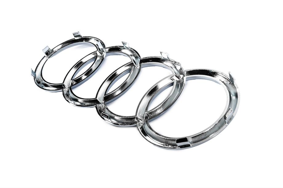 Audi främre emblem krom (285 x 100 mm) Foto 5