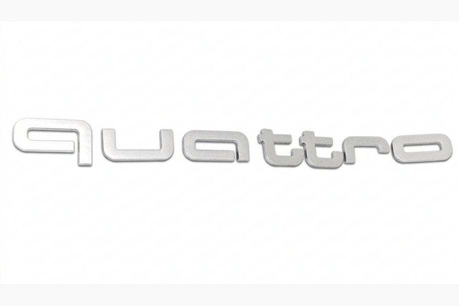 Audi Quattro Grey emblem Foto 1