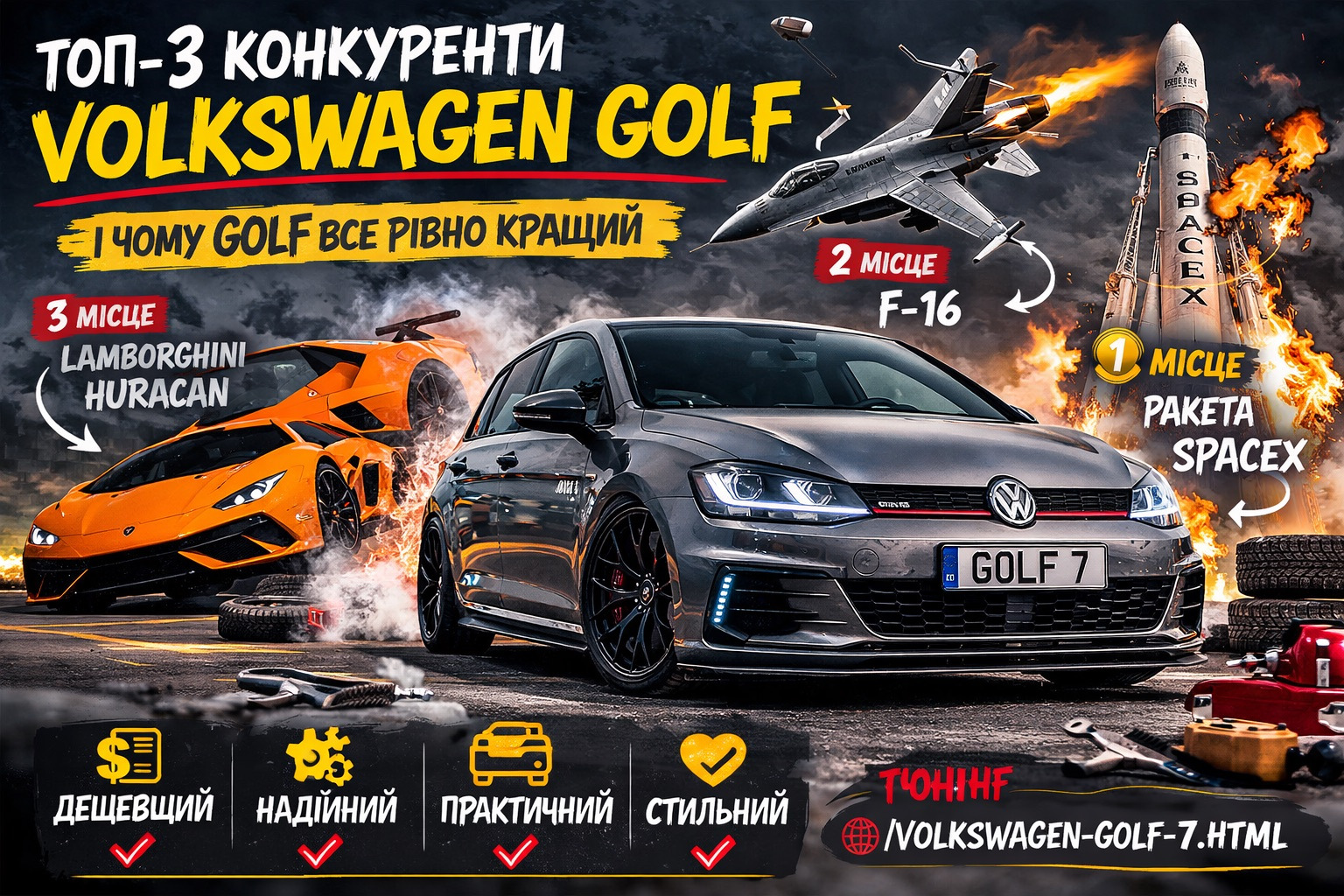 Topp-3 konkurrenter till Volkswagen Golf: när förnuftet förlorade mot marknadsföring, pomp och jetdrag