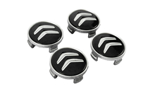Citroen Navkåpor till fälgar 60/56 mm (svarta med krom, 4 st) foto 3