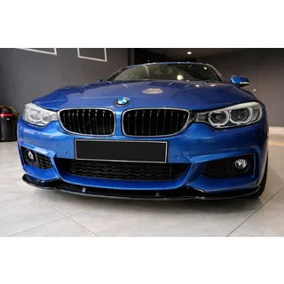 Frontspoilerläpp Lip EuroCap (för M-Sport, 2014-2017, blank svart) BMW 4-serie F32/F33/F36 2012–2020 foto 1