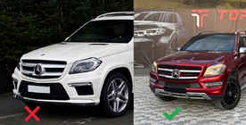 Mercedes GL/GLS-klass X166 2012–2019 Främre GT Panamericana-grill (för GL Low) foto 2