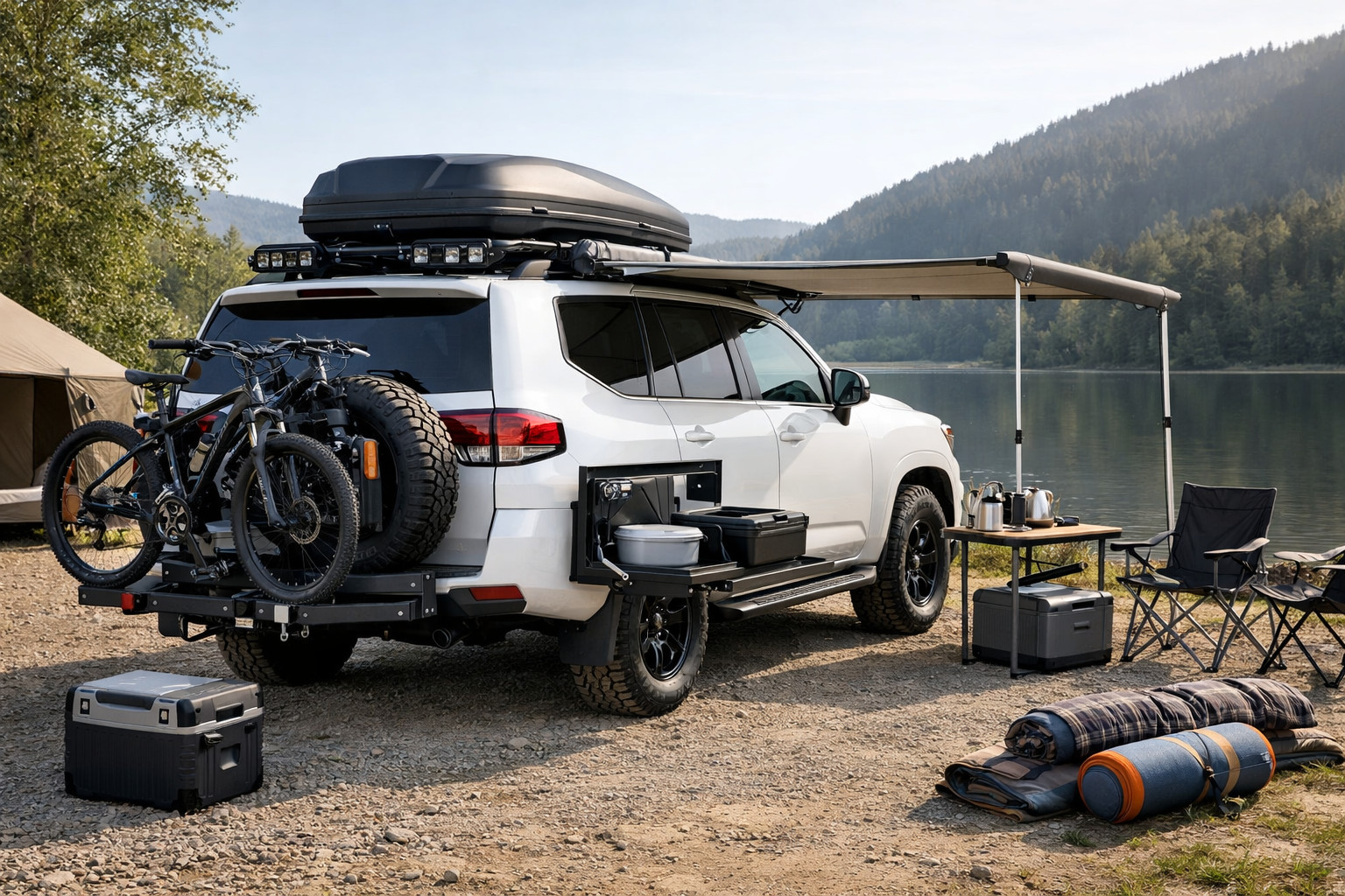 Uppgraderingspaket för Toyota Land Cruiser 300 för familjeresor