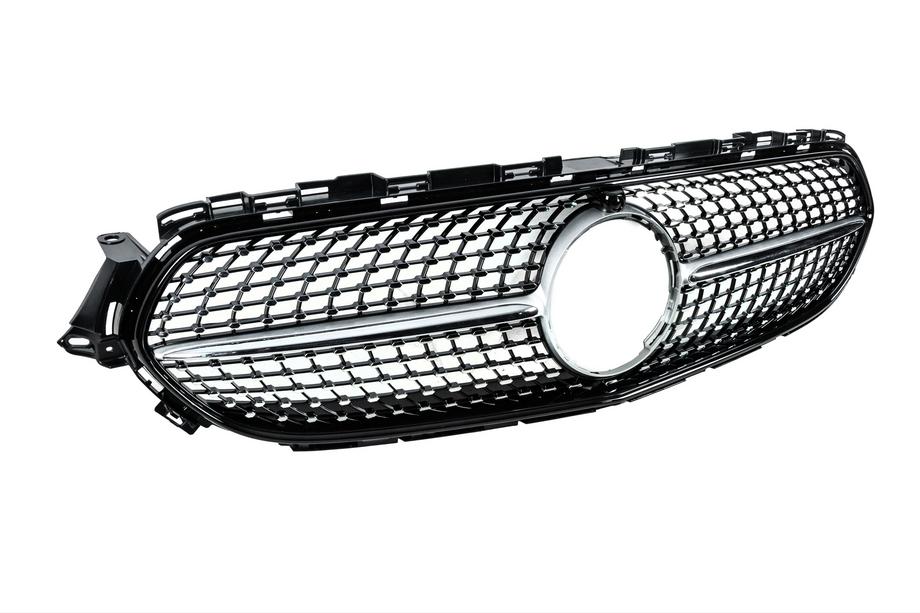 Mercedes E-class coupé C238 2016–2024 Frontgrill Diamond Silver (för Base, 2020-2023) Foto 3