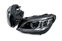 Mercedes C-class W205 2014–2021 Framlyktor med Full LED-moduler (för HALOGEN, 2 st) foto 2