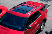 Ford Explorer 2019– Takräcke (lastbågar) för integrerade takrails OEM (2019-2023, 2 st) Svart foto 1
