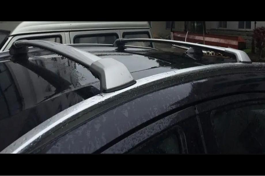 Honda HR-V 2014–2021 Takräcke (lastbågar) för integrerade takrails OEM (2 st) Grå Image