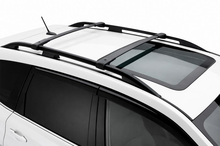 Honda HR-V 2021– Takräcke (lastbågar) för integrerade takrails OEM (2 st) Svart Foto 2