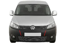 Volkswagen Caddy 2010–2015 Helgjutet stötfångargaller (rostfritt) foto 1