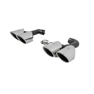 Silver avgastips i X4M F98-stil (V2) foto 4