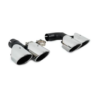 Silver avgasändrör i X4M F98-stil (V1) foto 3