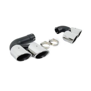 Avgasändrör V1 Silver i X6M F96-stil foto 4
