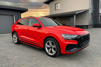 Audi Q8 2018– Sidosteg Maya Red (2 st, aluminium) foto 3