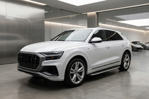 Audi Q8 2018– Sidosteg Fullmond (2 st, aluminium) foto 1
