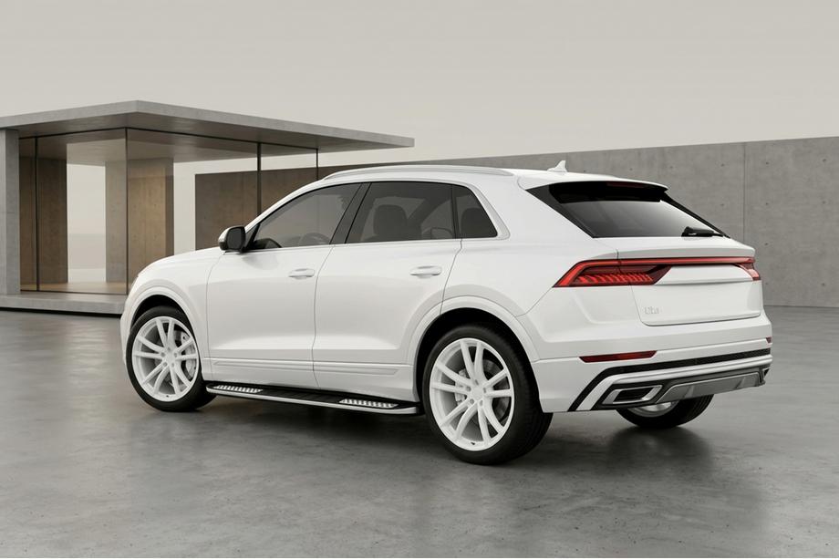 Audi Q8 2018– Sidosteg Tayga V2 (2 st, aluminium) Image