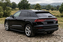 Audi Q8 2018– Sidosteg Tayga Black (2 st, aluminium) foto 1