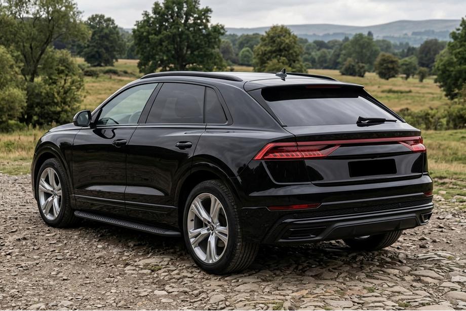 Audi Q8 2018– Sidosteg Tayga Black (2 st, aluminium) Image