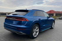 Audi Q8 2018– Sidosteg Maya Blue (2 st, aluminium) foto 1