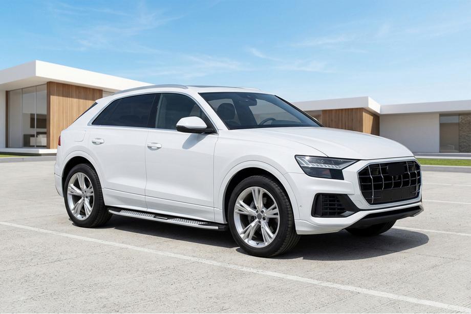 Audi Q8 2018– Mevsim Grey sidosteg (2 st, aluminium) Image