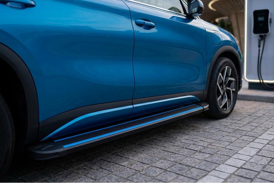 BYD Atto 3 2021– Sidosteg Maya Blue (2 st, aluminium) Image