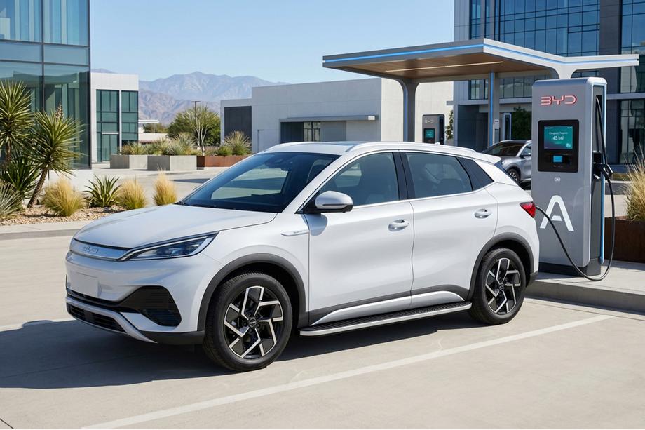 BYD Atto 3 2021– Sidosteg Tayga Grey (2 st, aluminium) Image
