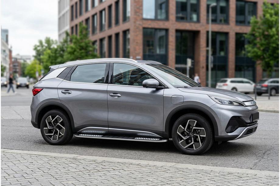 BYD Atto 3 2021– Sidosteg Tayga V2 (2 st, aluminium) Foto 1