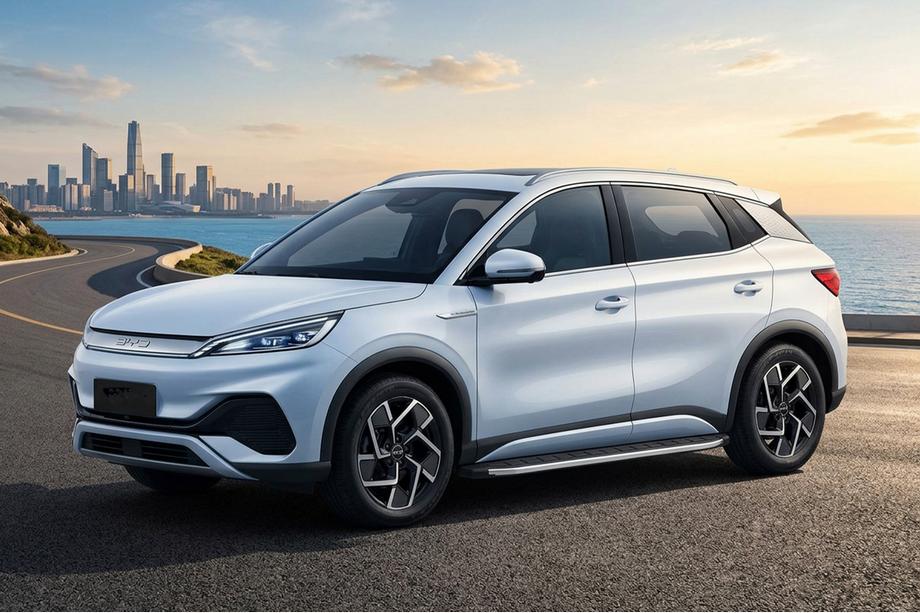 BYD Atto 3 2021– Sidosteg Fullmond (2 st, aluminium) Foto 1
