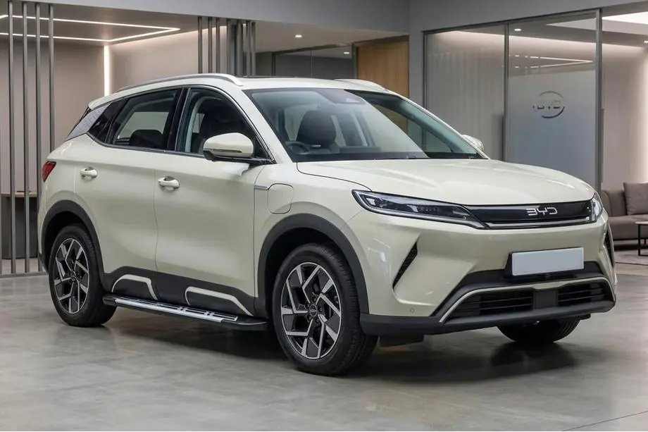 BYD Atto 2/Yuan Up 2024– Sidosteg Sunrise (2 st, aluminium) Foto 1