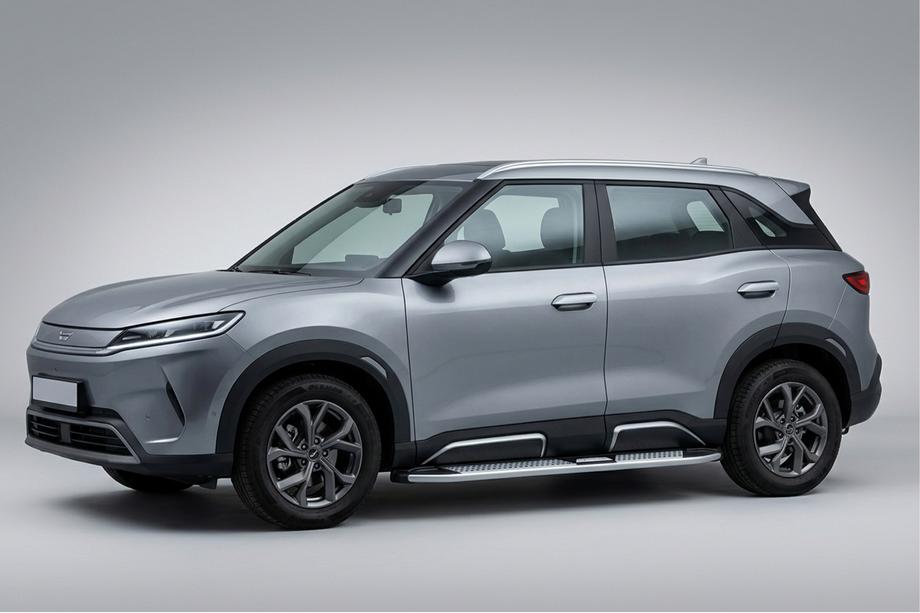 BYD Atto 2/Yuan Up 2024– Mevsim Grey sidosteg (2 st, aluminium) Image