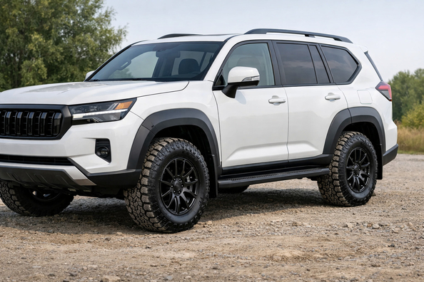 Toyota Land Cruiser Prado 250: vad monterar du mot lera på sidorna och trånga hjulhus Foto 1