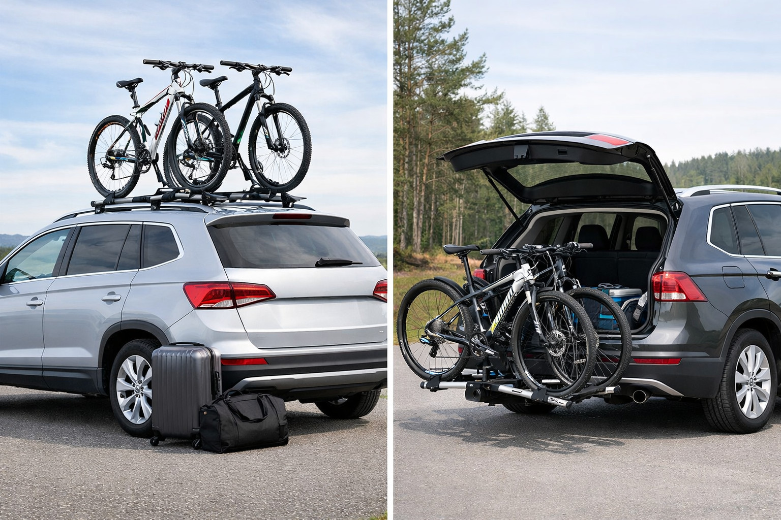 Cykelhållare på taket eller dragkroken: vad är mest praktiskt?