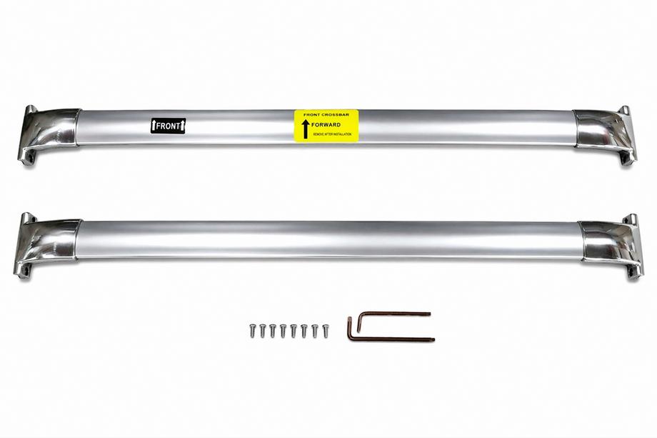 Lexus LX570/450d 2008–2022 Takräcke (lastbågar) för integrerade takrails OEM (2 st) Krom Foto 2
