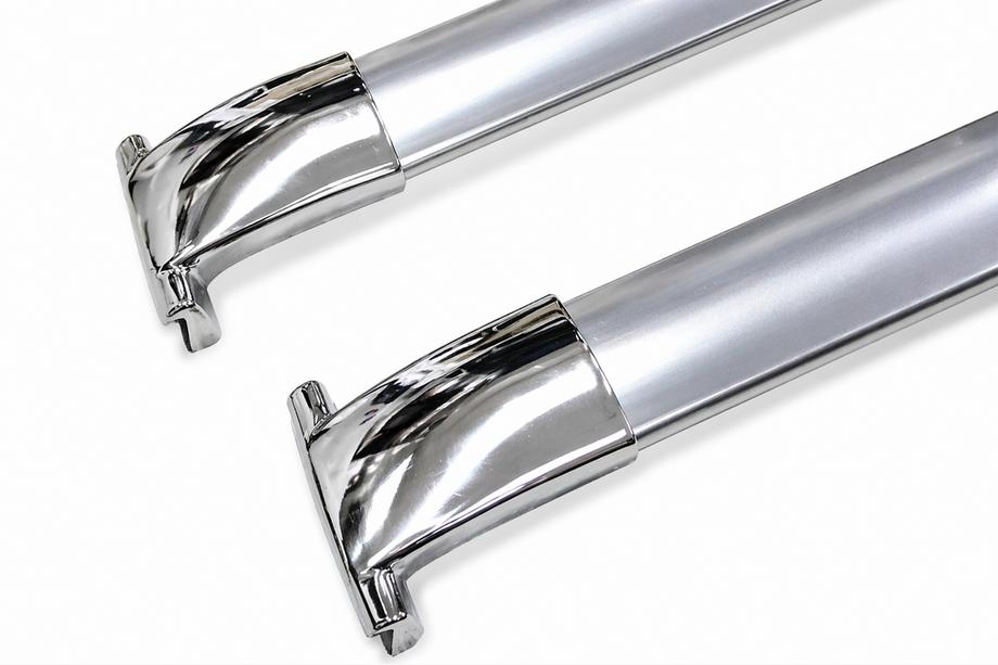 Lexus LX570/450d 2008–2022 Takräcke (lastbågar) för integrerade takrails OEM (2 st) Krom Foto 4