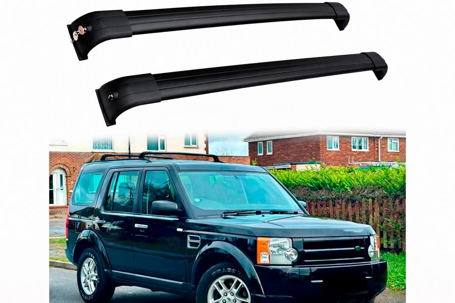 Land Rover Discovery IV 2009–2017 Takräcke (lastbågar) för integrerade takrails OEM (2 st) Svart Foto 5