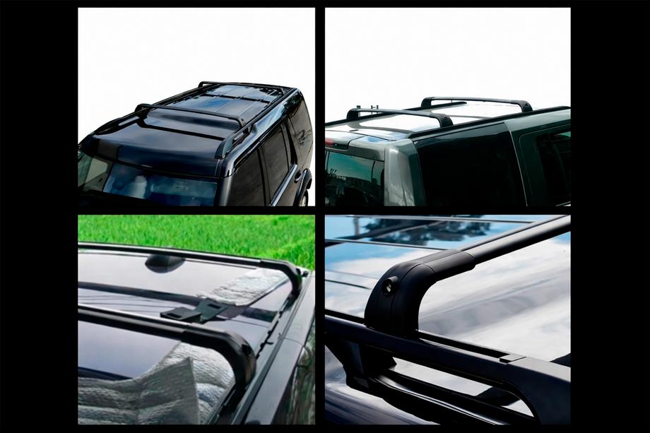 Land Rover Discovery IV 2009–2017 Takräcke (lastbågar) för integrerade takrails OEM (2 st) Svart Foto 4