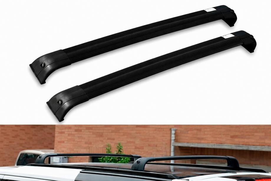 Land Rover Discovery IV 2009–2017 Takräcke (lastbågar) för integrerade takrails OEM (2 st) Svart Foto 7