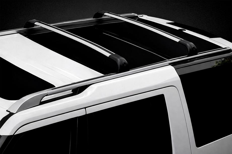 Land Rover Discovery IV 2009–2017 Takräcke (lastbågar) för integrerade takrails OEM (2 st) Svart Foto 3