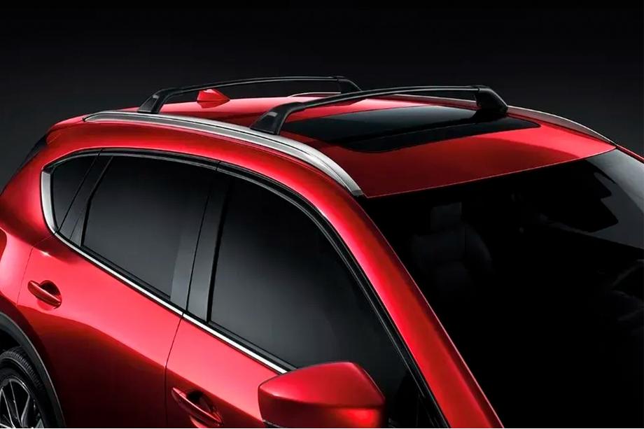 Mazda CX-5 2017–2025 Takräcke (tvärbalkar) för integrerade takrails HARMS (2 st) Svart Image