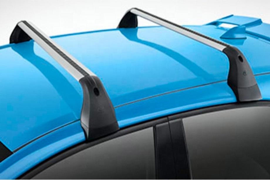 Toyota Corolla 2019– Takräcke (tvärbalkar) för integrerade takrails OEM (HB, 2 st) Svart Foto 6